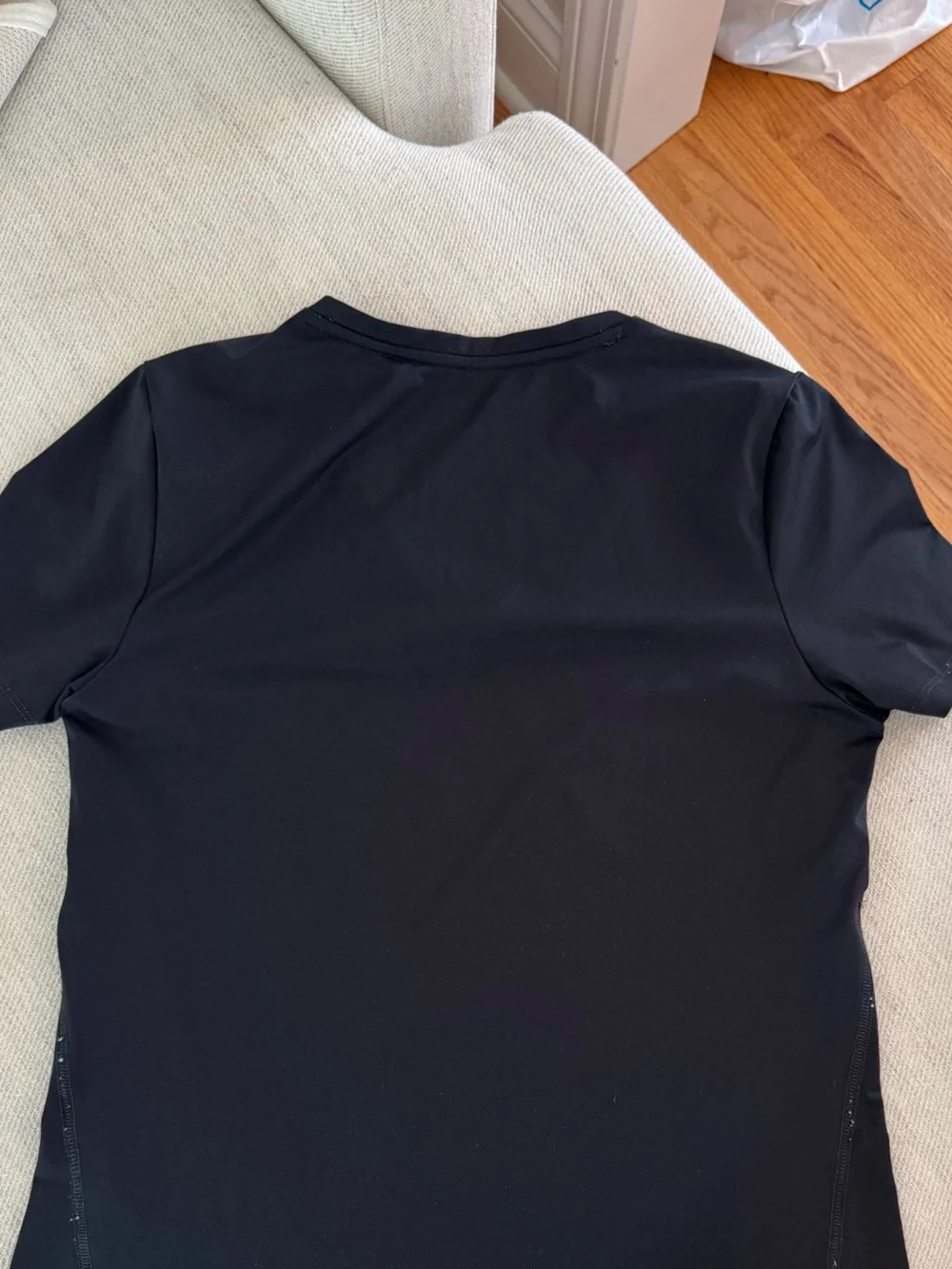 Nike Black V-Neck Dri-FIT Short Sleeve Tee